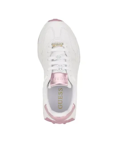 Women's Calebb Chunky Platform Fashion Sneakers - White/Pink - 4