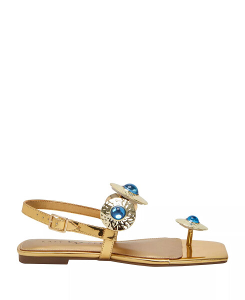 Women's Camie Stone Square Toe Sandals Gold - 14