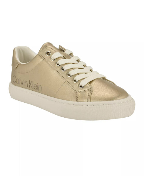 Women's Camzy Lace-Up Casual Sneakers Gold Metallic - 1