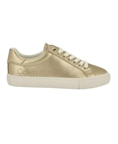 Women's Camzy Lace-Up Casual Sneakers-Gold Metallic - 2