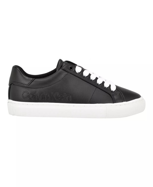 Women's Camzy Round Toe Lace-Up Casual Sneakers Black - 2