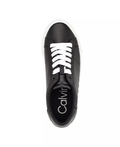 Women's Camzy Round Toe Lace-Up Casual Sneakers Black - 4