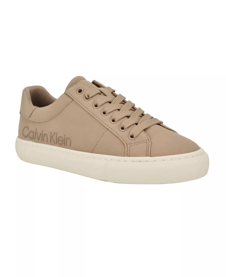 Women's Camzy Round Toe Lace-Up Casual Sneakers Light Natural - 1