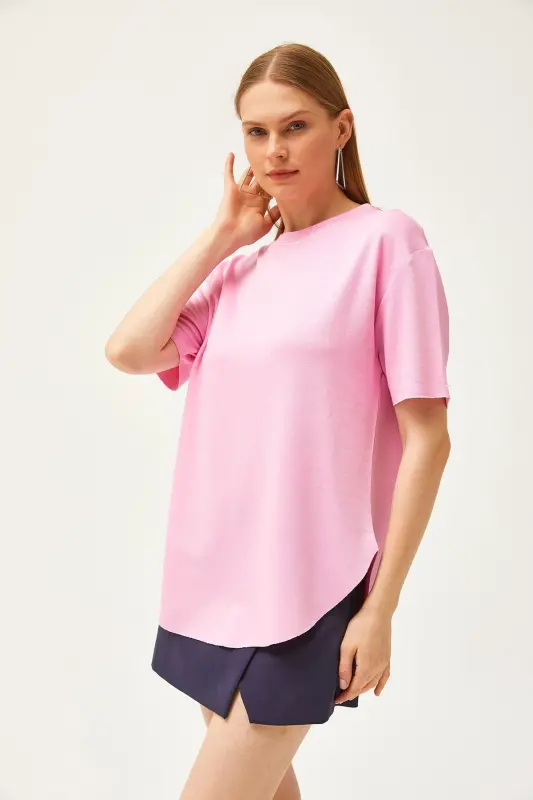 Women's Candy Pink Modal Buttoned Soft Touch Bottom - 4