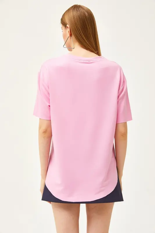 Women's Candy Pink Modal Buttoned Soft Touch Bottom - 5