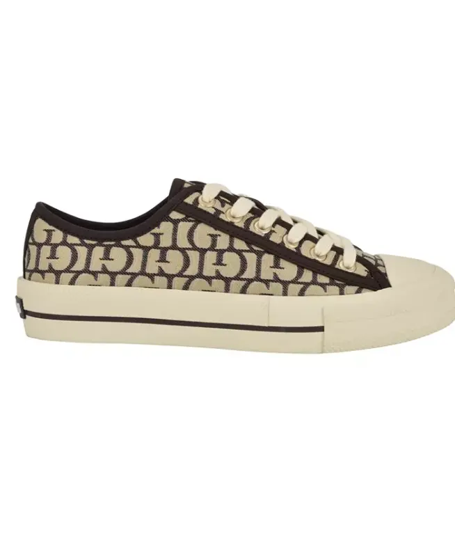 Women's Carey Jacquard Logo Low-Top Lace-Up Sneakers - 3