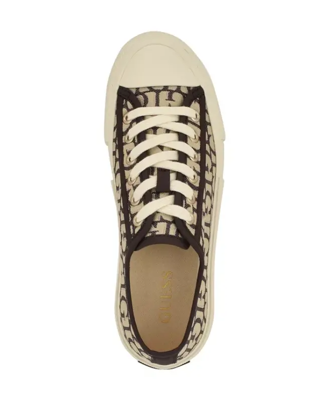 Women's Carey Jacquard Logo Low-Top Lace-Up Sneakers - 5