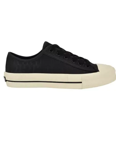 Women's Carey Jacquard Logo Low-Top Lace-Up Sneakers-Black Logo - GUESS (1)