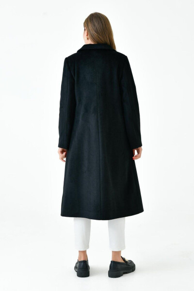 Women's Cashmere Coat with Collar VLN713001 - 5