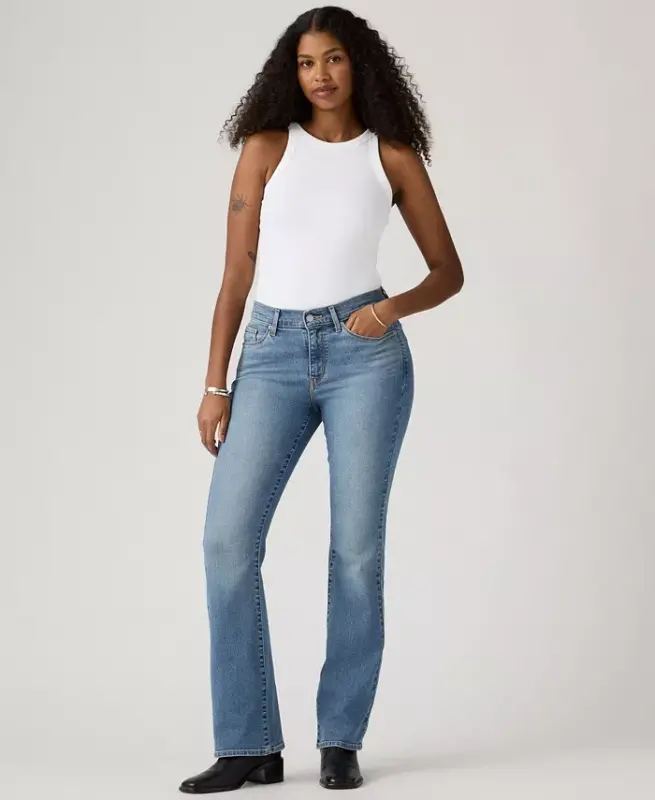 Women's Casual Classic Mid Rise Bootcut Jeans - Camp Denim - 3