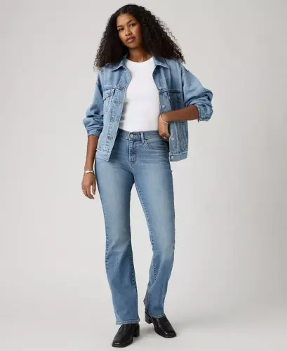 Women's Casual Classic Mid Rise Bootcut Jeans - Camp Denim - 4