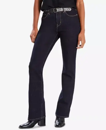 Women's Casual Classic Mid Rise Bootcut Jeans-Island Rinse 