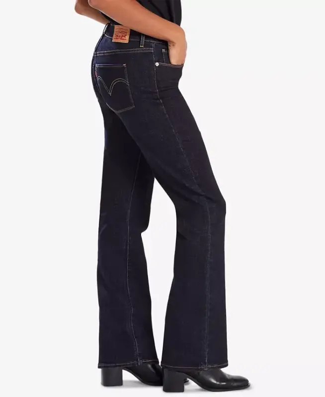 Women's Casual Classic Mid Rise Bootcut Jeans-Island Rinse - 3
