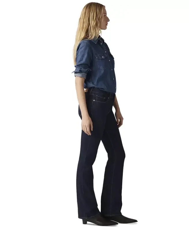 Women's Casual Classic Mid Rise Bootcut Jeans-Island Rinse - 10