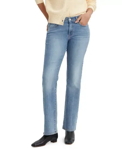 Women's Casual Classic Mid Rise Bootcut Jeans-Rare Form 