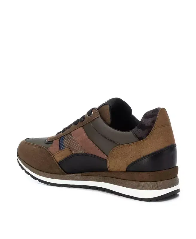 Women's Casual Lace-Up Sneakers - Green/brown - 2