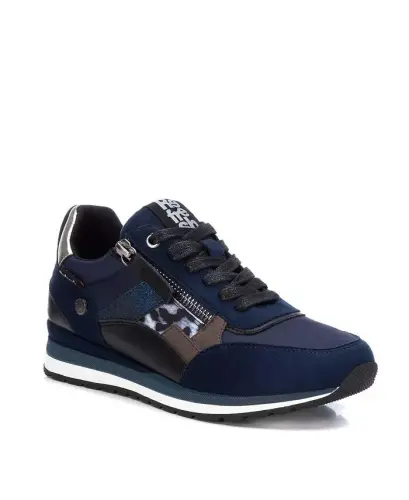 Women's Casual Lace-Up Sneakers - Navy 