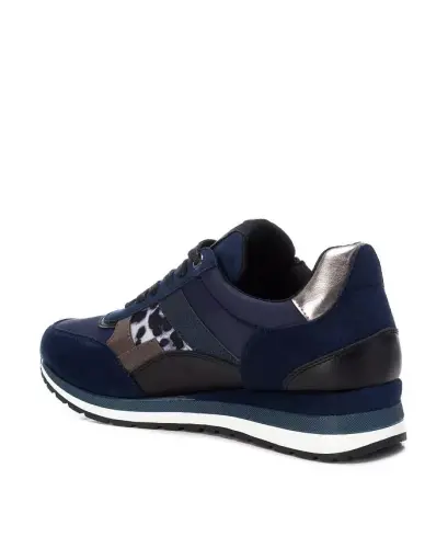 Women's Casual Lace-Up Sneakers - Navy - XTI (1)