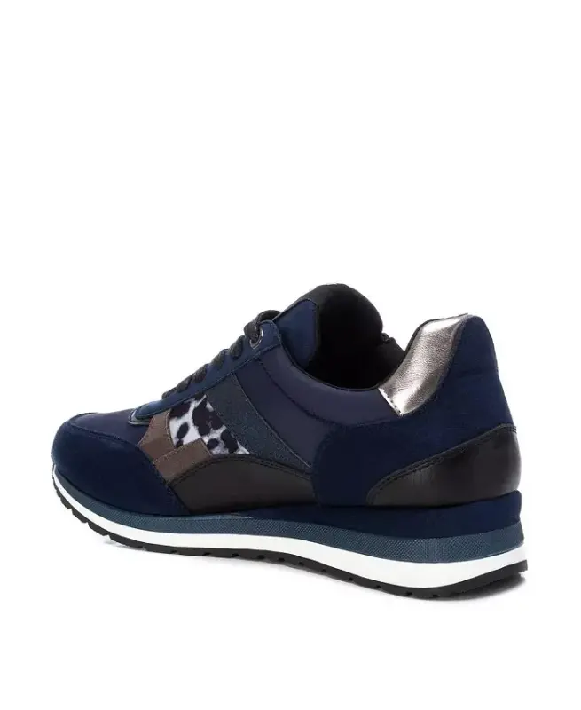 Women's Casual Lace-Up Sneakers - Navy - 2