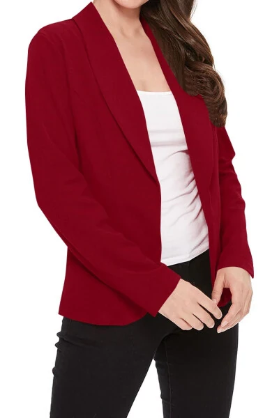 Women's Casual Lightweight Blazer Jacket - Long Sleeves Open Front S-3XL - MOA COLLECTION