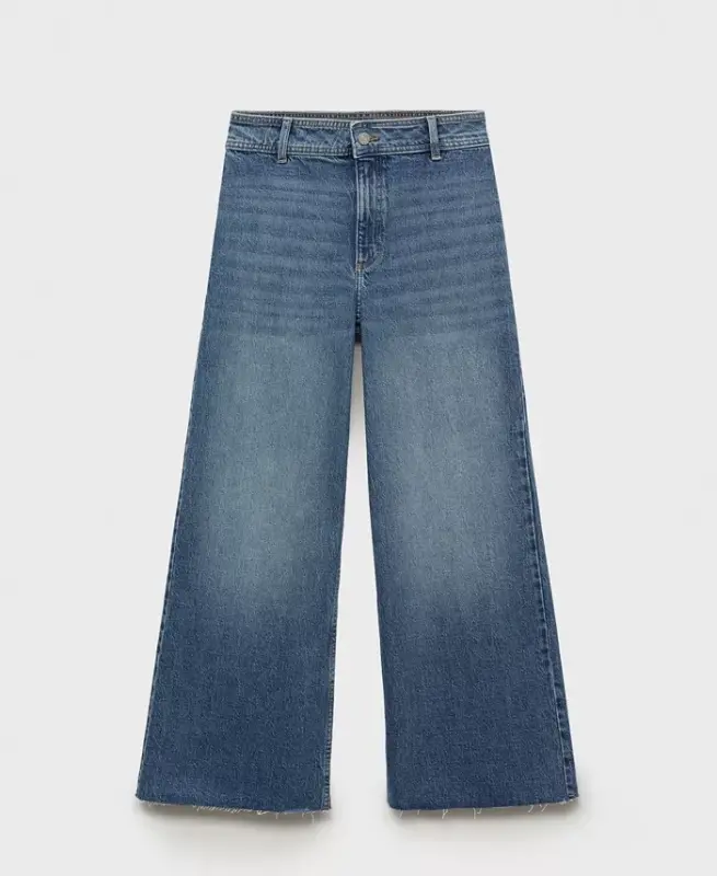 Women's Catherin Culotte High-Rise Jeans - Medium Blue - 8