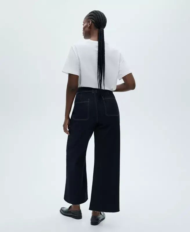 Women's Catherin Culotte High-Rise Jeans - Open Blue - 2