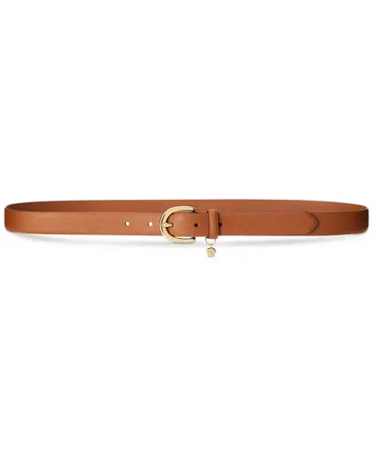 Women's Charm Crosshatch Leather Belt 