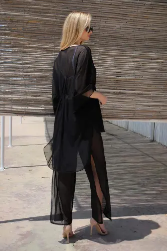 Women's Chic Single Top Black Pareo 38051 - 8