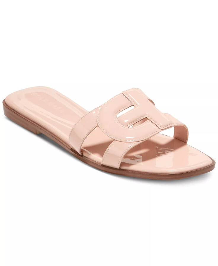 Women's Chrisee Flat Sandals Porcelain Patent - 1