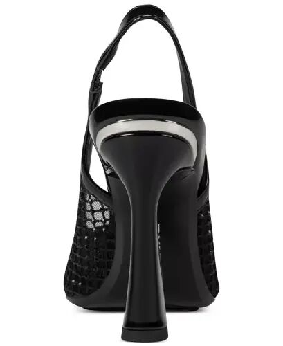 Women's Cinette Slingback Pointed Toe Pumps - Black Rhinestone - 3
