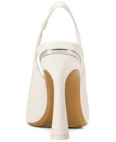 Women's Cinette Slingback Pointed Toe Pumps - Coconut - 3