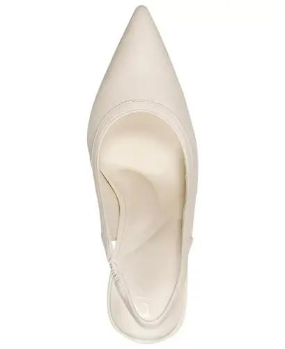 Women's Cinette Slingback Pointed Toe Pumps - Coconut - 4