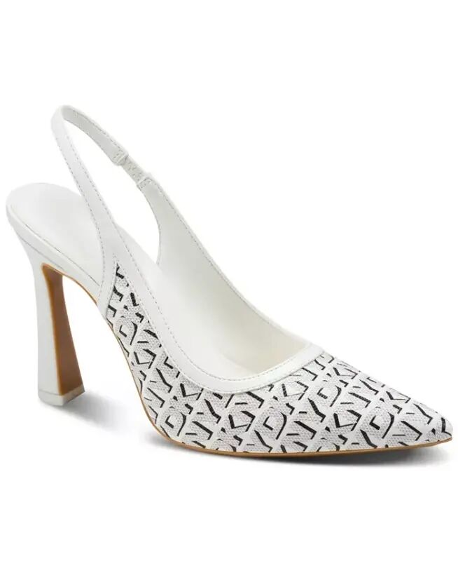 Women's Cinette Slingback Pointed Toe Pumps - MarsModazoneallow/Black Logo - DKNY