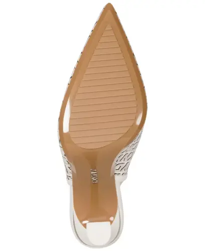 Women's Cinette Slingback Pointed Toe Pumps - MarsModazoneallow/Black Logo - 5