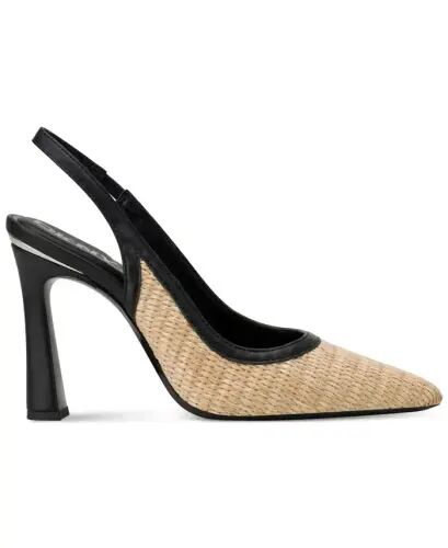 Women's Cinette Slingback Pointed Toe Pumps - Natural/Black - DKNY (1)