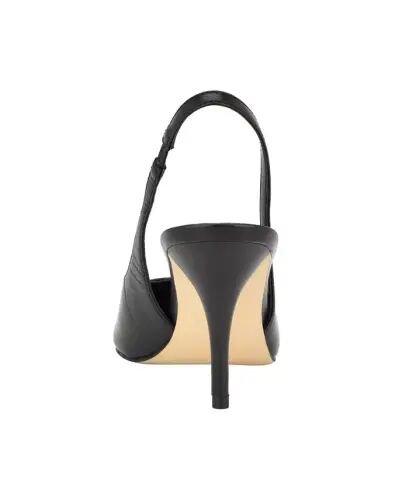 Women's Cinola Pointy Toe Slingback Pumps - Black Leather - Calvin Klein (1)