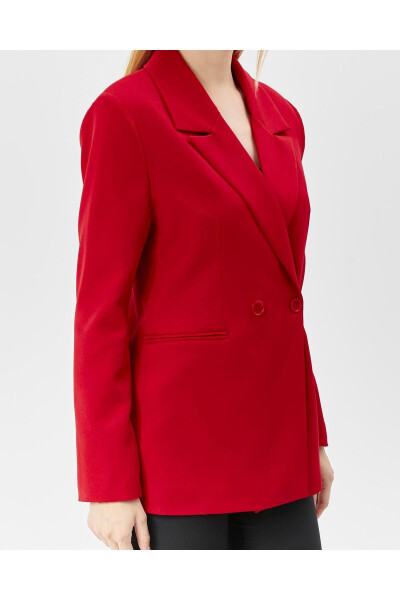 Women's Classic Blazer Vintage Jacket RED - 7