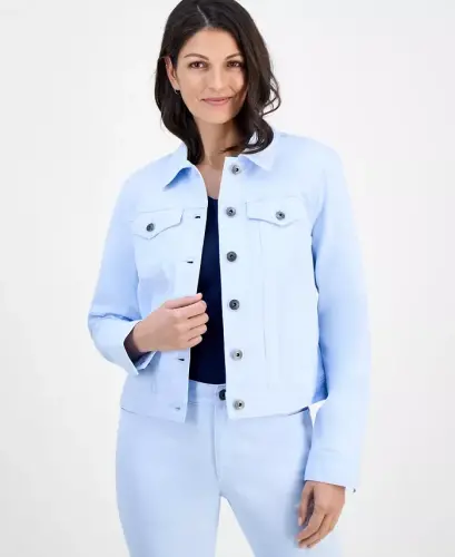 Women's Classic Denim Jacket, Created for Modazone - Rain Song 