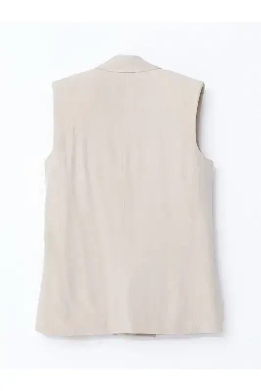Women's classic linen blend vest - 7