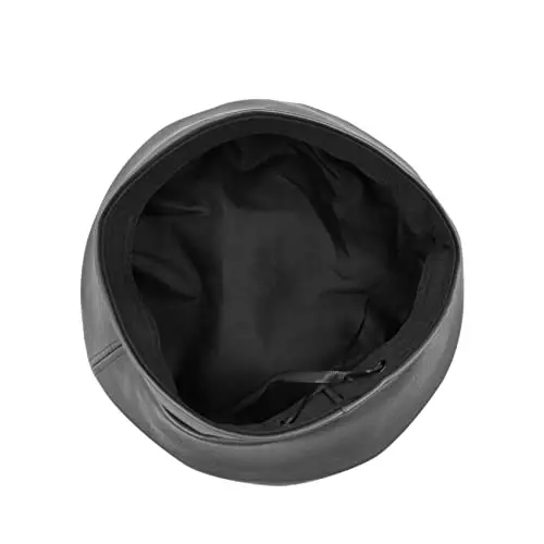 Women's Classic PU Leather French Beret Hat Retro Beanie Hat Artist Beret Cap Adjustable Painter Pumpkin Cap - 4