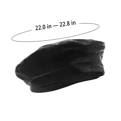 Women's Classic PU Leather French Beret Hat Retro Beanie Hat Artist Beret Cap Adjustable Painter Pumpkin Cap - 5
