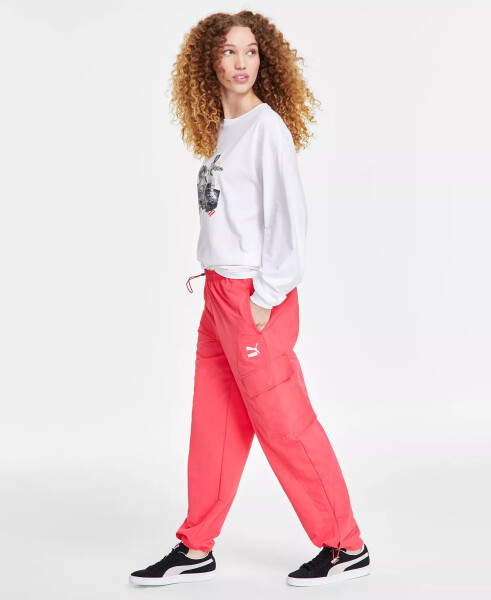 Women's Classic Turn It Up Cargo Pants Tart Cherry - 3