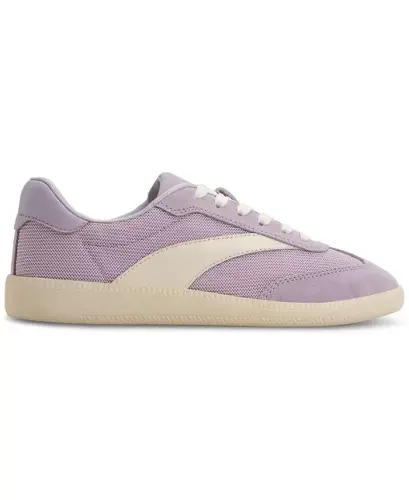 Women's Clubstyle Lace-Up Jogger Sneakers-Light Purple Mesh - 2