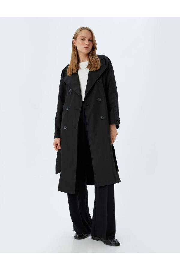 Women's Coat&Trenchcoat 5wak00228ew Black - 4