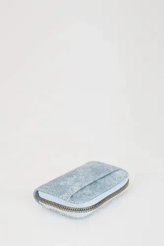 Women's Coin Purse-Jean Melange - 4