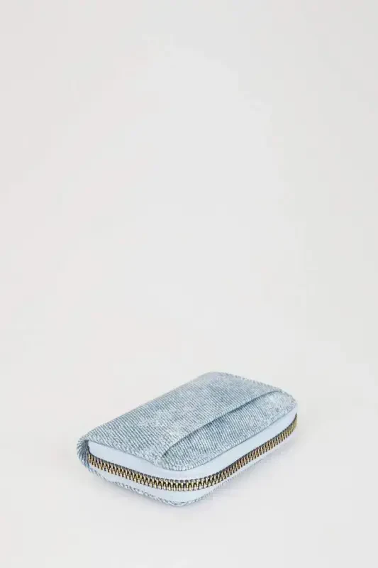 Women's Coin Purse-Jean Melange - 4