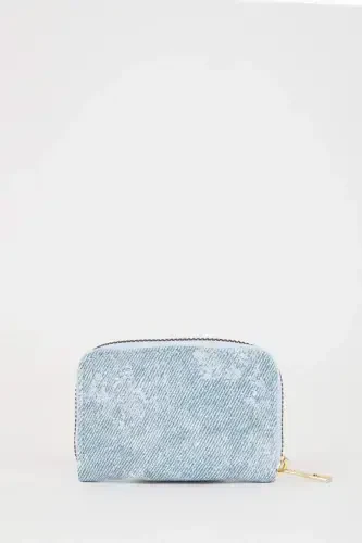 Women's Coin Purse-Jean Melange - 5