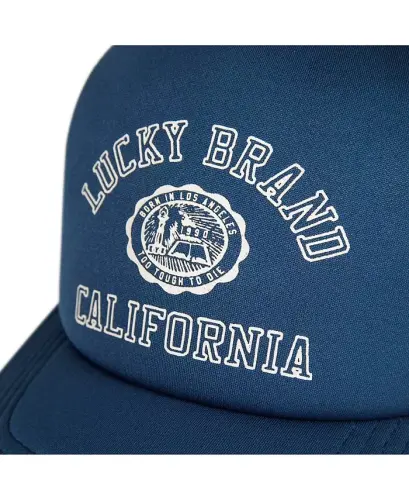 Women's Collegiate Trucker Hat-Blue - 3