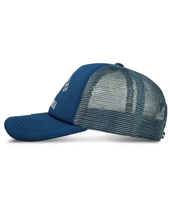 Women's Collegiate Trucker Hat-Blue - 4