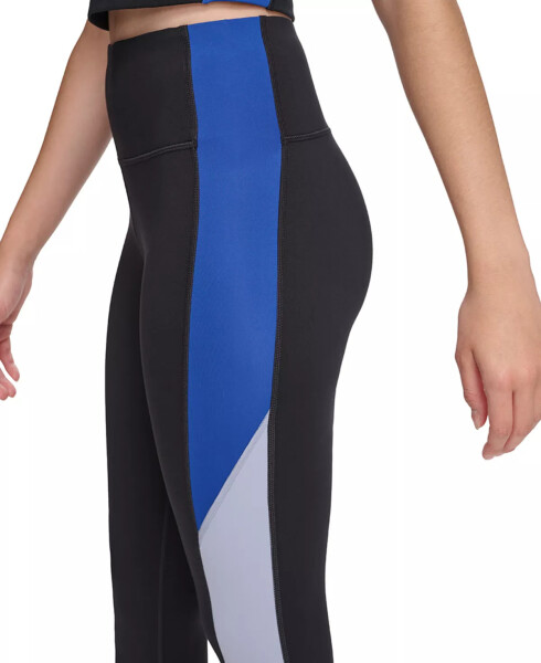 Women's Colorblock High-Waisted 7/8 Leggings Black/polar/mazarine Blue - 3